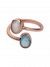 Ring Fusion blue 14k roségold