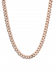 Edelstahl Kette "Curb Chain rosé" per cm 