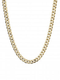 Edelstahl Kette "Curb Chain gold" per cm 